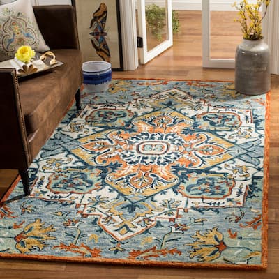 SAFAVIEH Handmade Aspen Alida Boho Medallion Wool Rug