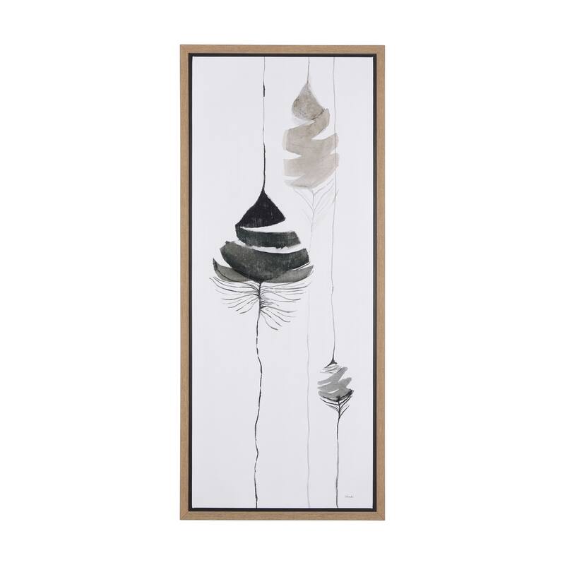 Rain of Leaf I (23 x 53) Framed Canvas Art Print