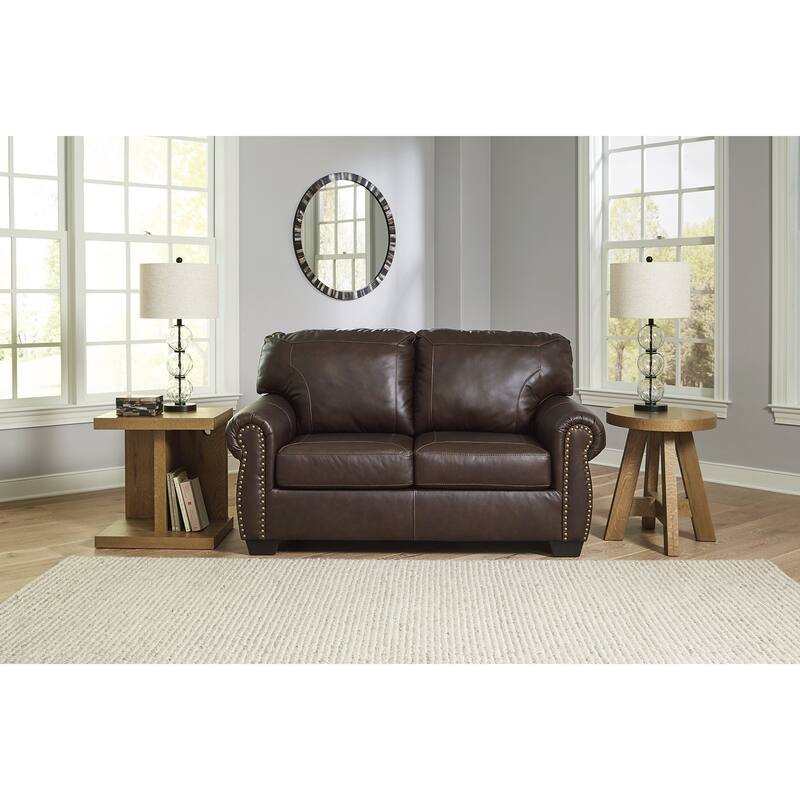 Signature Design by Ashley Colleton Dark Brown Loveseat - 67" W x 40" D x 39" H