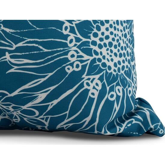 20 x 20 Inch Zentangle 4 Floral Print Outdoor Pillow