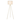 Gold Tripod Floor Lamp with White Fabric Shade - 21" x 58"