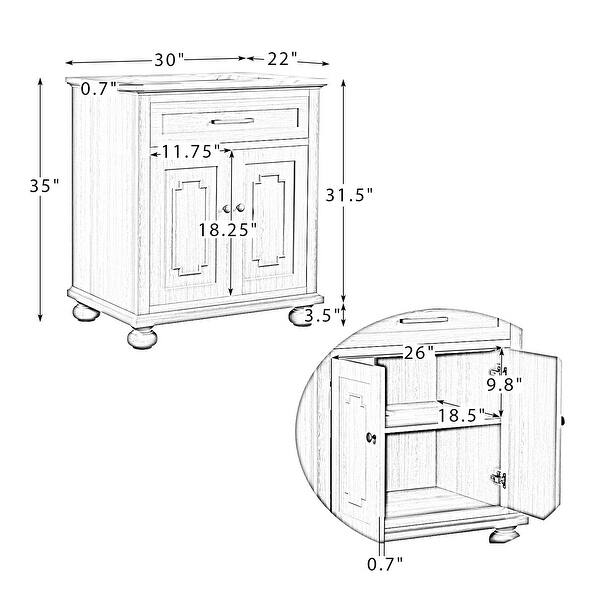 Johannes Bathroom Multifunctional Vanity with Sink by HULALA HOME Bed