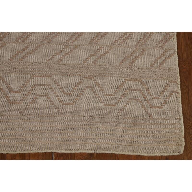 Moroccan Area Rug Hand-Knotted Oriental Wool Carpet - 4'10" x 7'9"