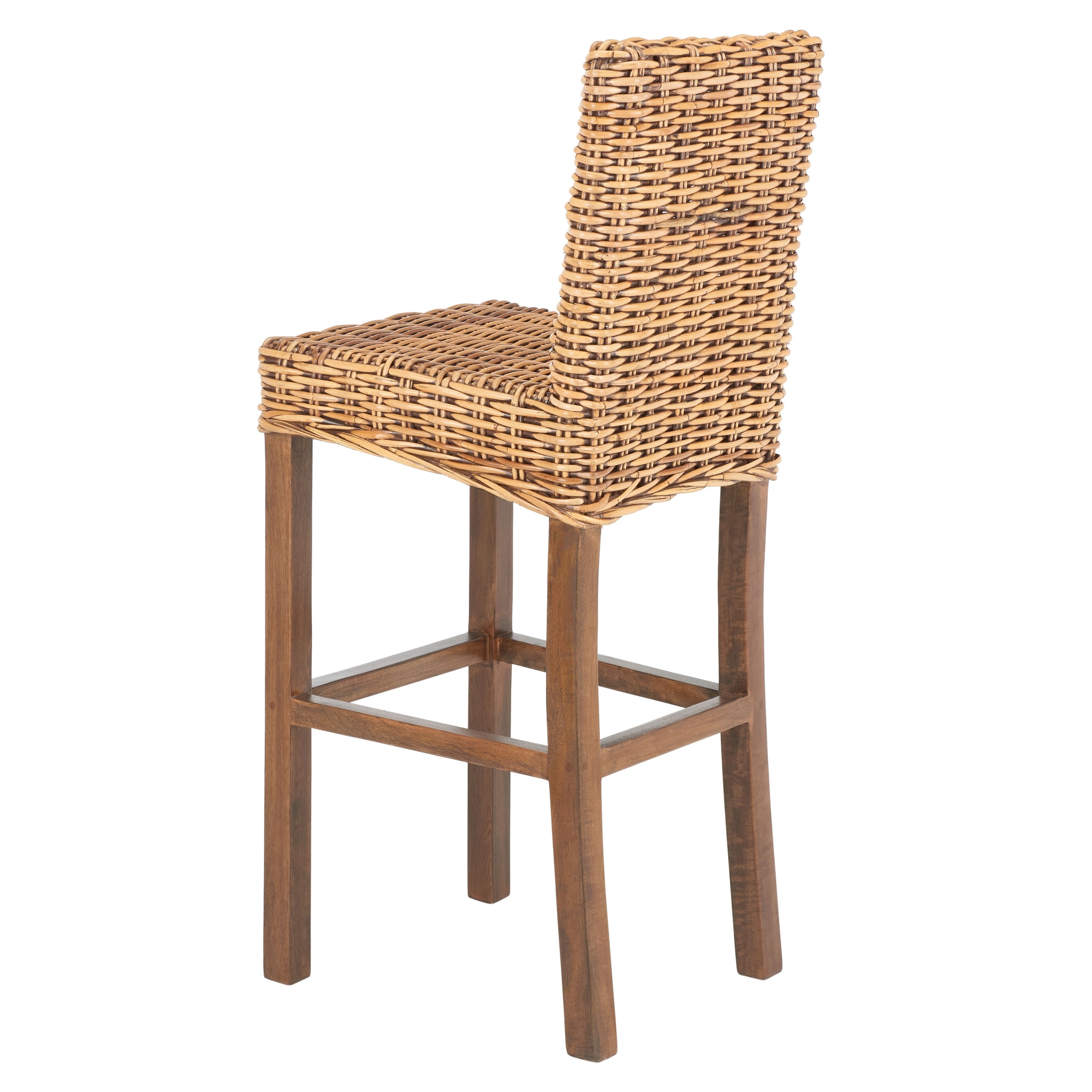 SAFAVIEH Tobie Rattan 29.5 inch Bar Stool 20.1