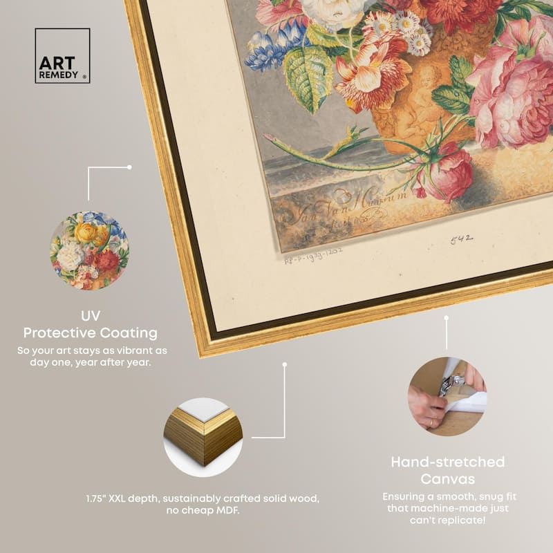 Bloemenstilleven 1777 Canvas by Art Remedy