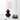 SAFAVIEH Lighting 24-inch Eva Double Gourd Glass Black Table Lamp (Set of 2) - 14"x14"x24"