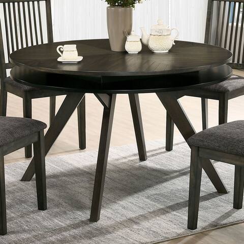 Furniture of America Sahavaara Grey 48-inch Round Dining Table