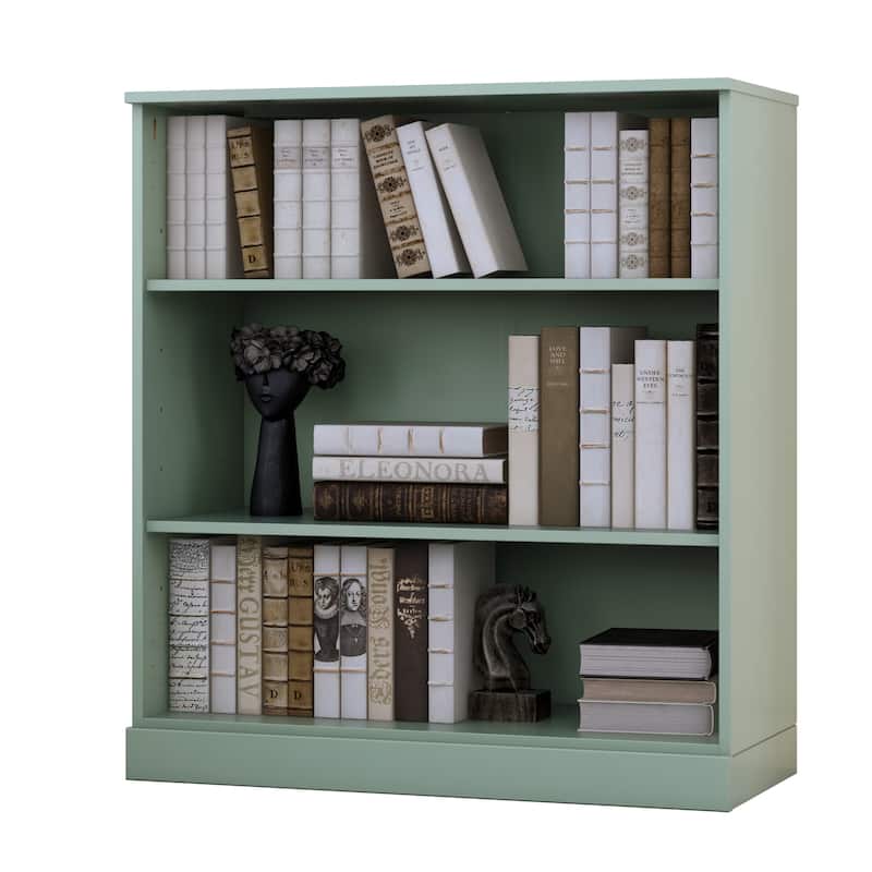100% Solid Wood 3-shelf Bookcase with Optional Doors by Palace Imports