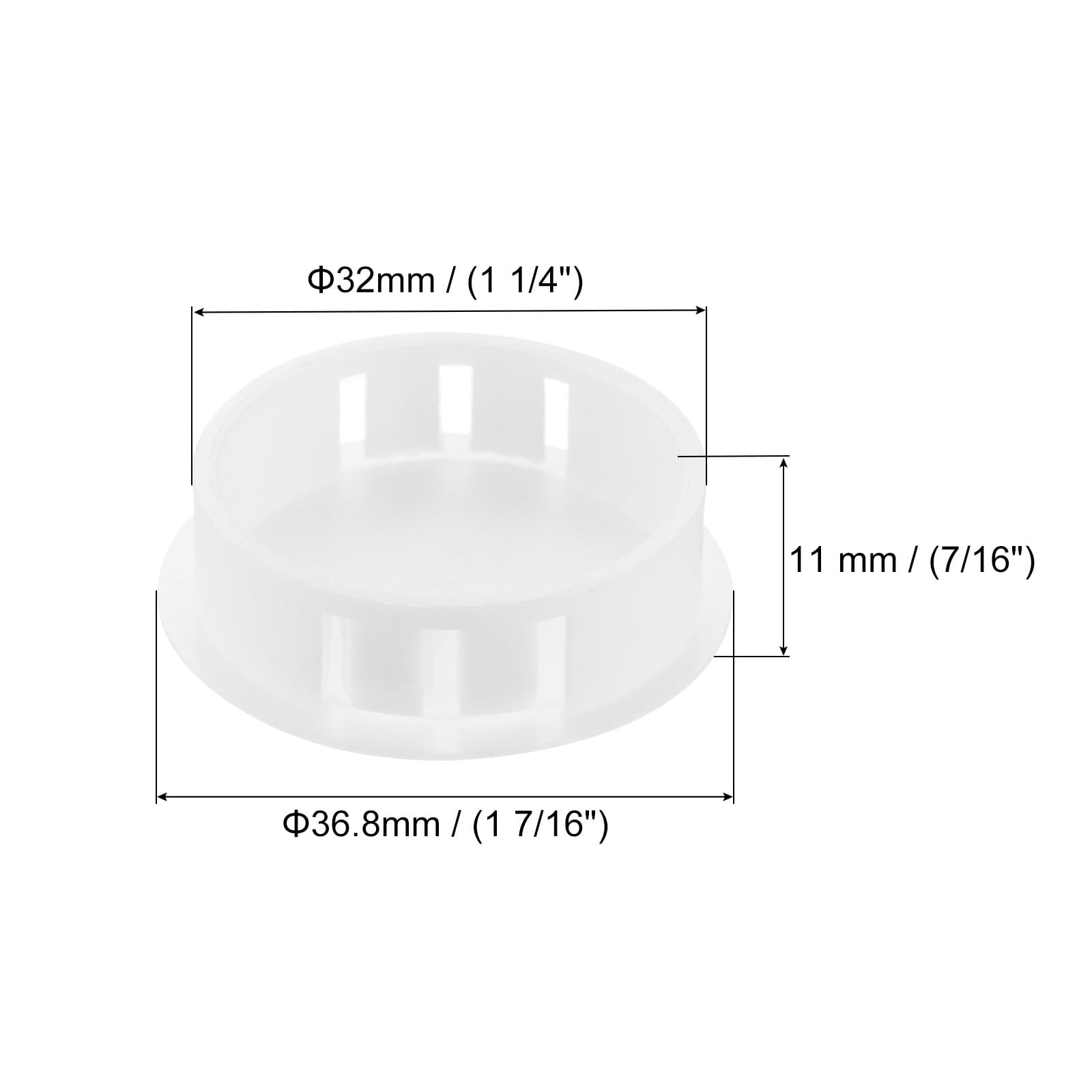Plastic Hole Plugs, Flush Type Panel Hole Plugs Insert End Caps for Locking Hole Furniture Cabinet