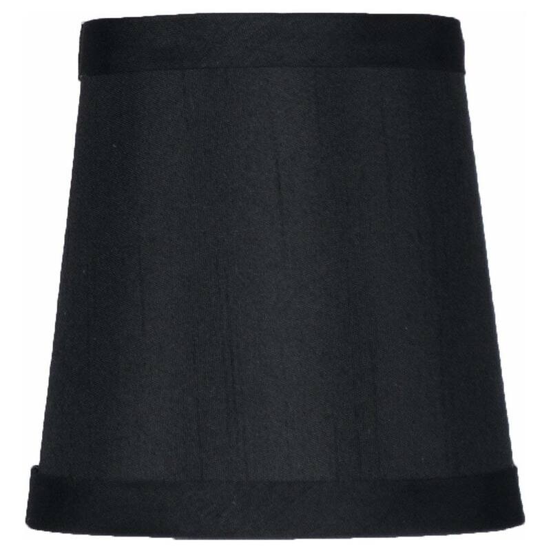 Mini Faux Silk Chandelier Lamp Shade, Clip On, 4 inch Bottom Diameter, 4.75" Height