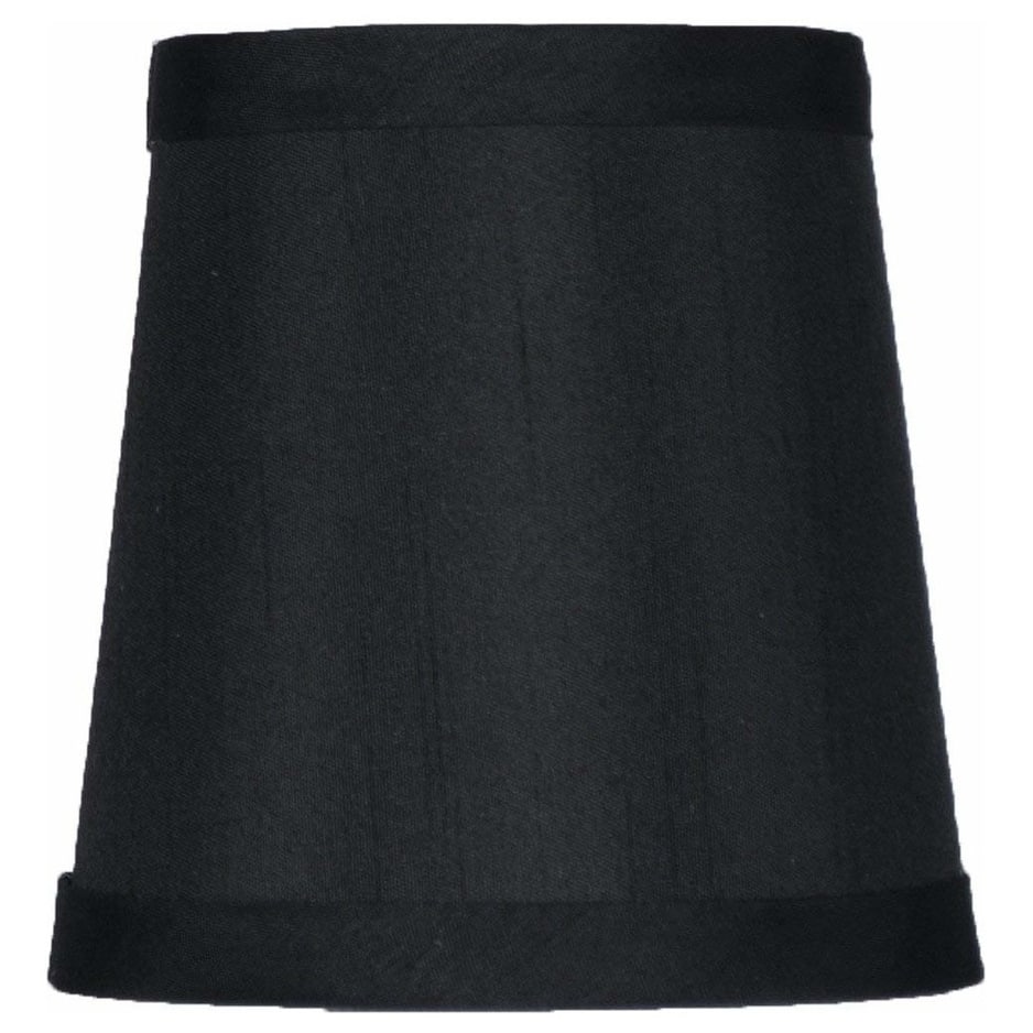 Mini Faux Silk Chandelier Lamp Shade, Clip On, 4 inch Bottom Diameter, 4.75" Height