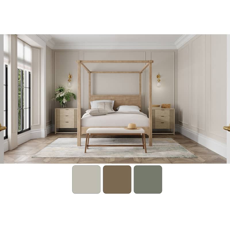 Grand Bazaar Hartman Machine Made Abstract Modern Area Rug