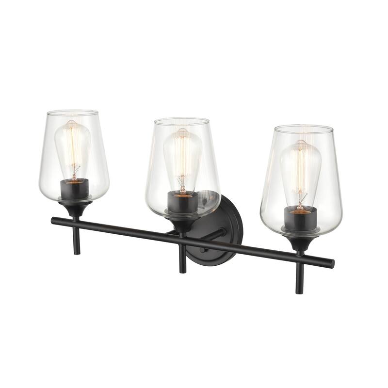 Millennium Lighting Ashford Metal Bathroom 3 Light Vanity Fixture in Multiple Finishes