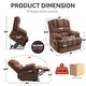 preview thumbnail 9 of 13, Chenille Power Lift Recliner Chair with Vibration Massage and Heating