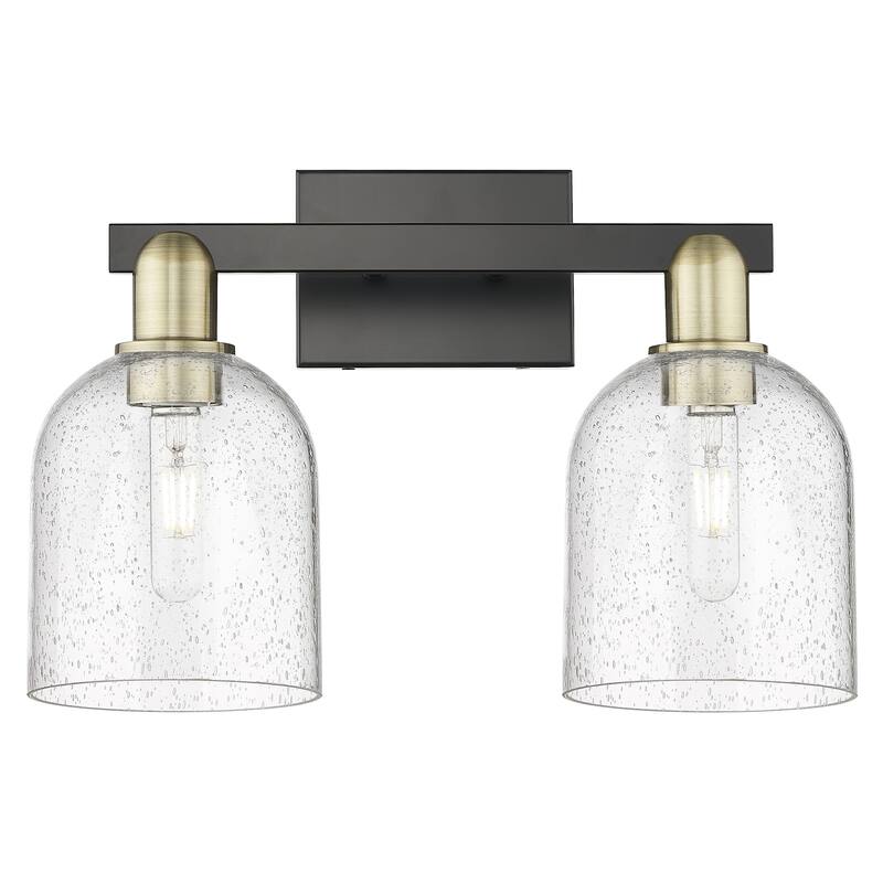 Innovations Lighting 716-2W-12-17 Bella Vanity Bella 2 Light 17" Wide - Black Antique Brass / Seedy