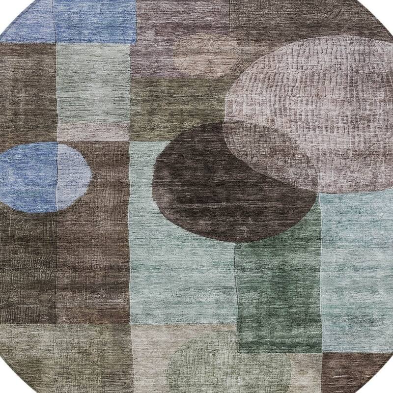 HomeRoots Geometric Transitional Rectangle Outdoor Rug