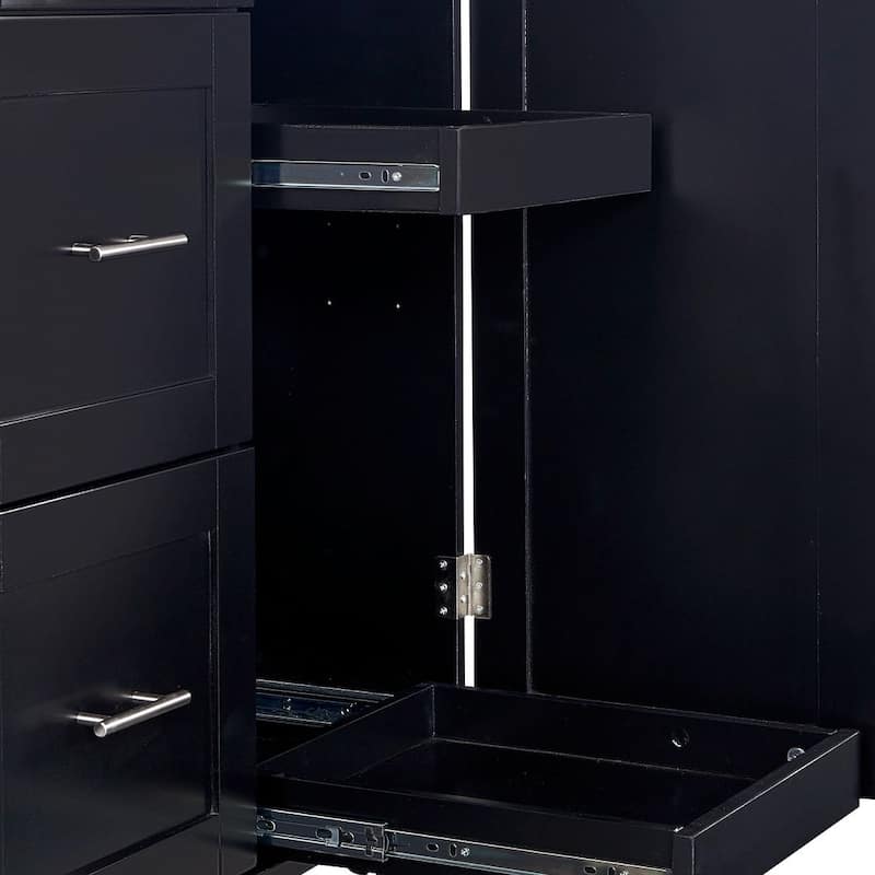 Rolling Kitchen Island Cart with Wheels and Storage