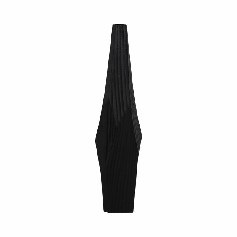 Aluminum Metal Balaz Asymmetrical Sculpted Vase