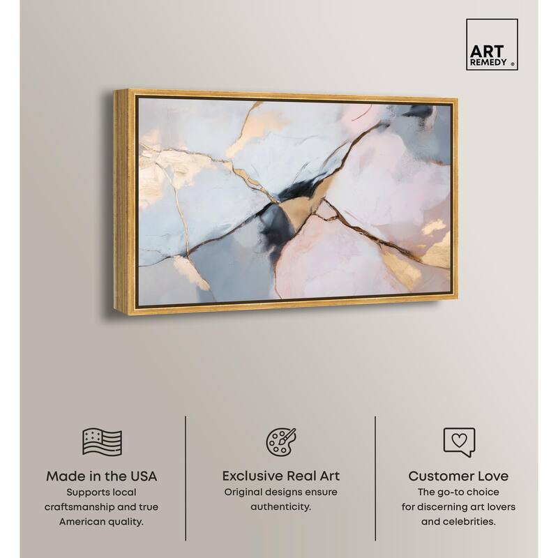 Gilded Veins Canvas by Art Remedy