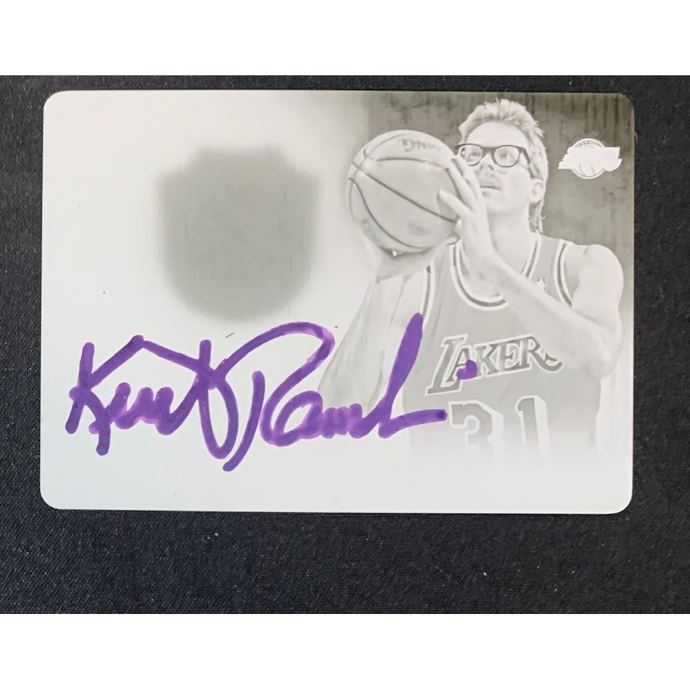 Kurt Rambis 2013 Panini National Treasures Signed Printing Plate Auto Beckett 1/1 - 8'6" x 11'6"