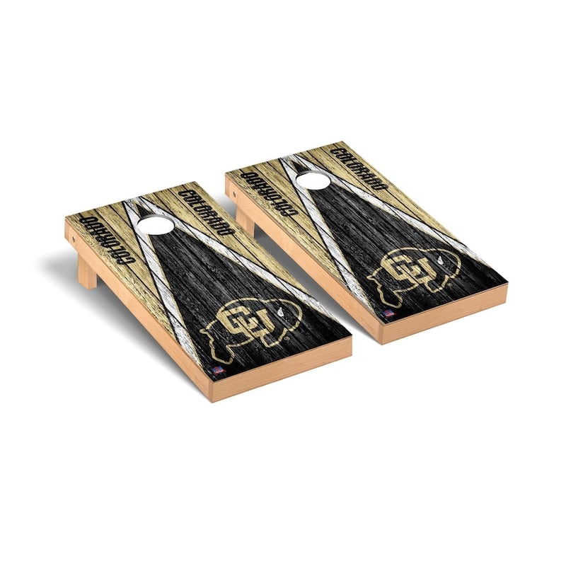Colorado Buffaloes 2x4 Pro Cornhole Boards - V6 - Include LED Lights