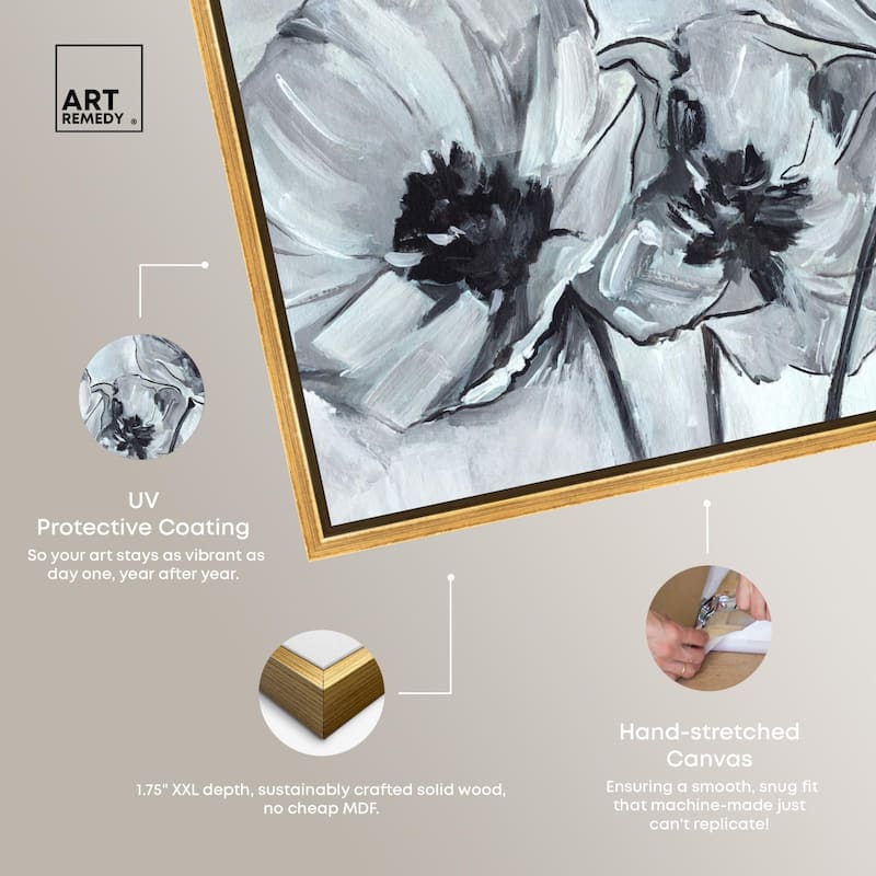 Flower Impressions Canvas by Art Remedy