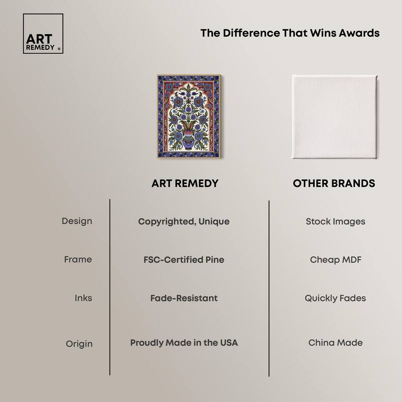 Royal Vase Bloom Canvas by Art Remedy, Gallery Wrapped