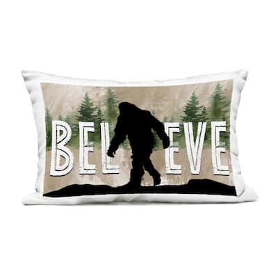 Stupell Believe Rustic Mythical Creature Printed Outdoor Throw Pillow Design by Nicole DeCamp