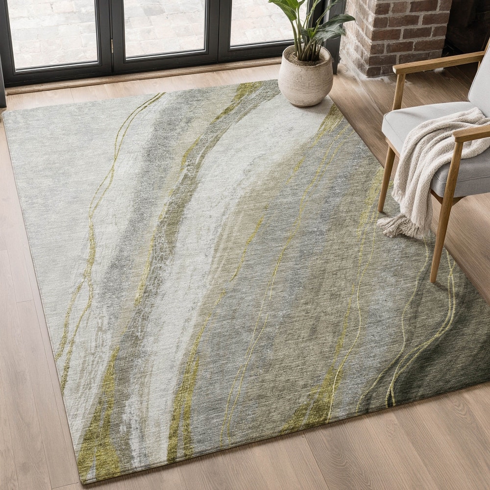 Premium Washable Super Soft Modern Motion Mayfield Rug