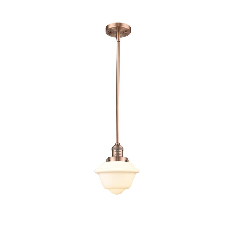 Innovations Lighting Franklin Restoration Oxford - 1 Light 8" Stem Hung Mini Pendant