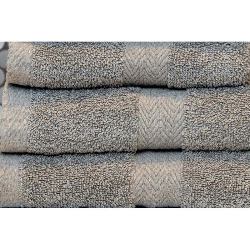 Deluxe 6-piece Cotton Terry Bath Towel Set