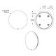 preview thumbnail 2 of 0, Goodrich LED Tunnel Mirror - Round 28" Diameter - 28" Diameter x 2"D