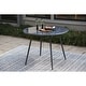 preview thumbnail 2 of 3, Palm Bliss Round Dining Table - 35.25" W x 35.25" D x 28.25" H Gray