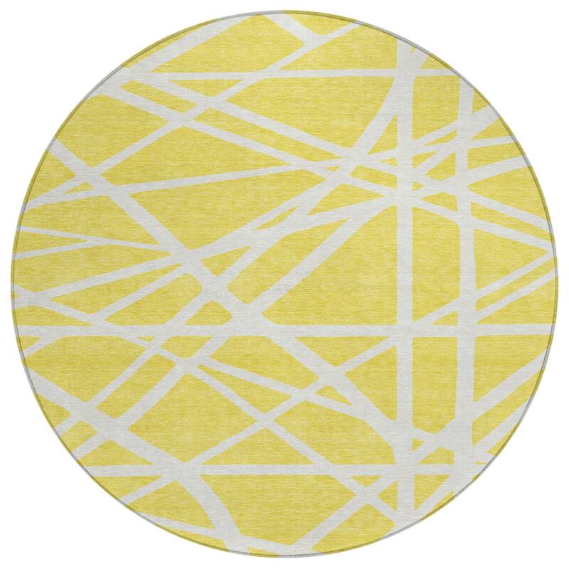 HomeRoots Geometric Transitional Rectangle Outdoor Rug