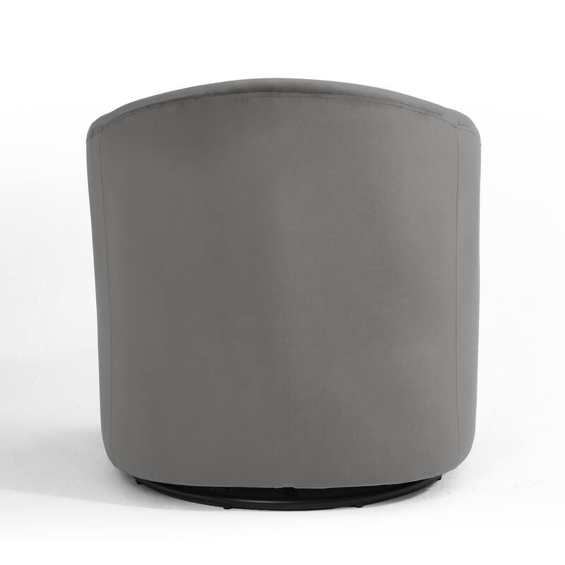 Modern Velvet Upholstered Swivel Barrel Chair for Living Room Lounge