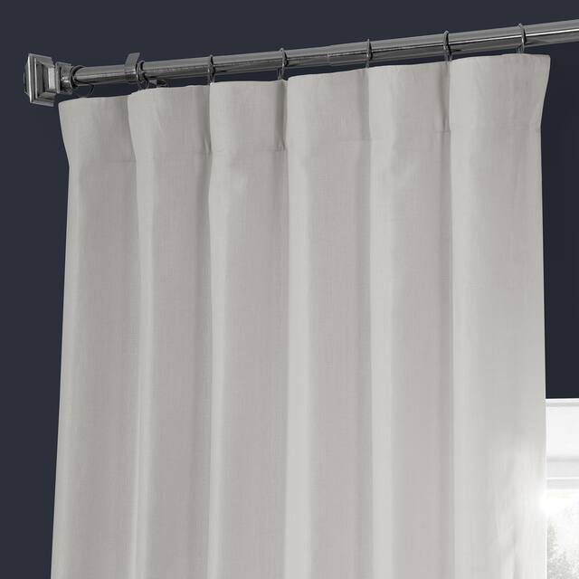 Exclusive Fabrics French Linen Lined Curtain Panel (1 Panel)