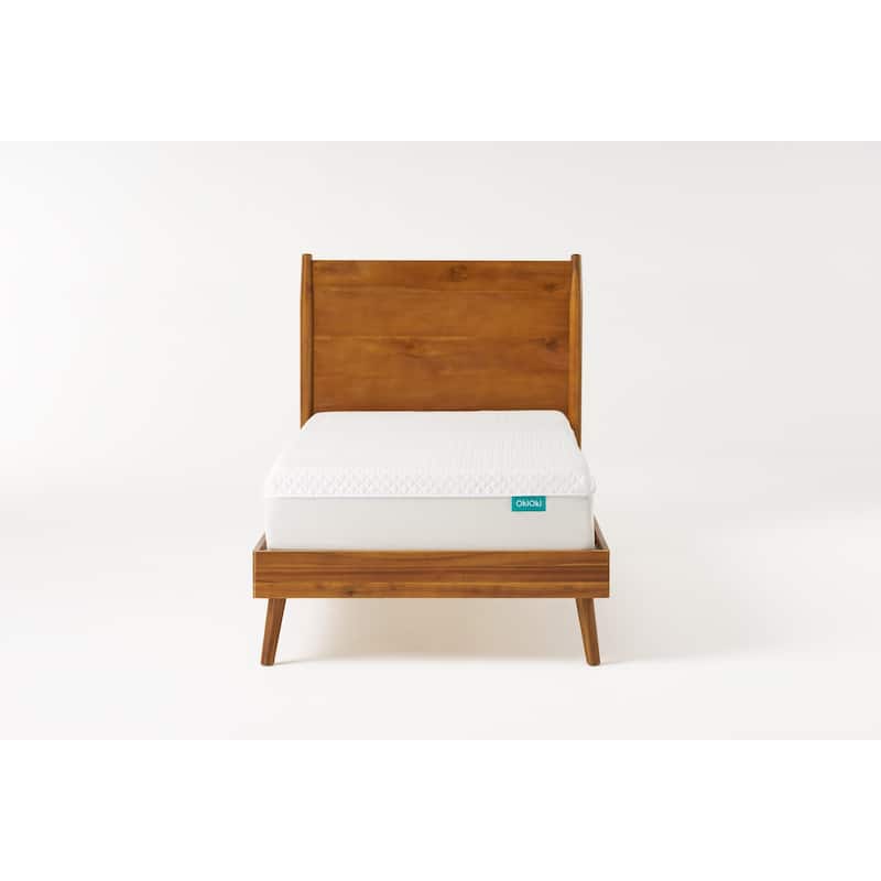Christopher Knight Home - Rosita Mid-Century Solid Wood Platform Bed with Sleek Splayed Legs - Natural - Twin XL