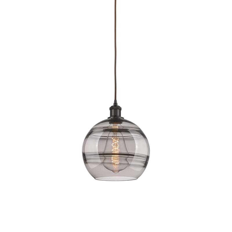 Innovations Lighting 516-1P-12-10 Rochester Pendant Rochester 10" Wide - Oil Rubbed Bronze / Smoked