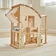 preview thumbnail 8 of 6, PlanToys Green Wooden Dollhouse With Furniture - Assorted
