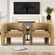 preview thumbnail 11 of 14, 3-Leg Accent Chair Plush Velvet Upholstery Modern Lounge Armchair