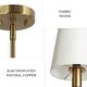 preview thumbnail 18 of 19, Mid-Century Modern Gold 6/8-Light French Chandelier Fabric Pendant Lights for Dining Room