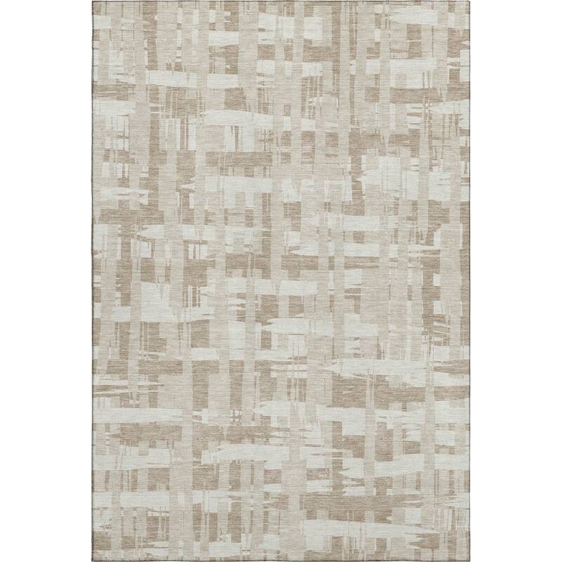 Premium Washable Super Soft Contemporary Plaid Mayfield Rug
