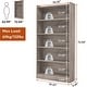 preview thumbnail 10 of 23, 72-inch Bookcase, Modern 6-Tier White Bookshelf, Wood Display Shelf