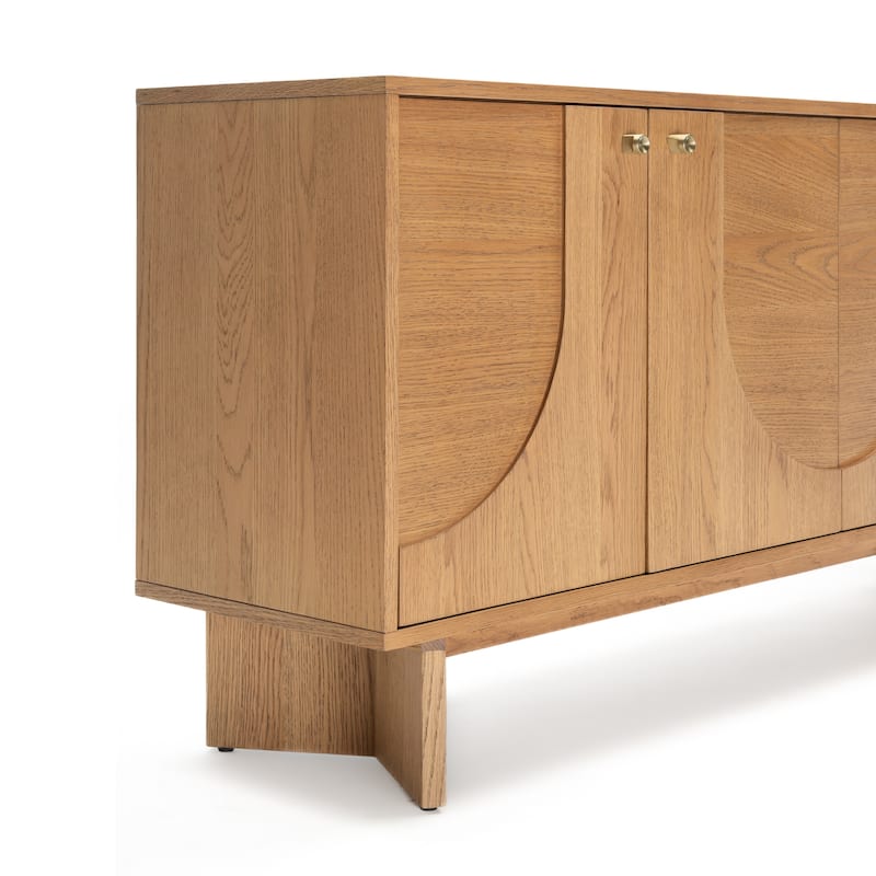 Studio London Modern Sideboard Oak Storage Cabinet and Buffet Console