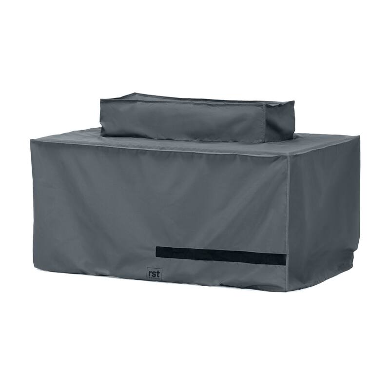 Porotifno Comfort 8 Piece Polyester Outdoor Patio Fire Seating Deluxe Furniture Covers - Grey