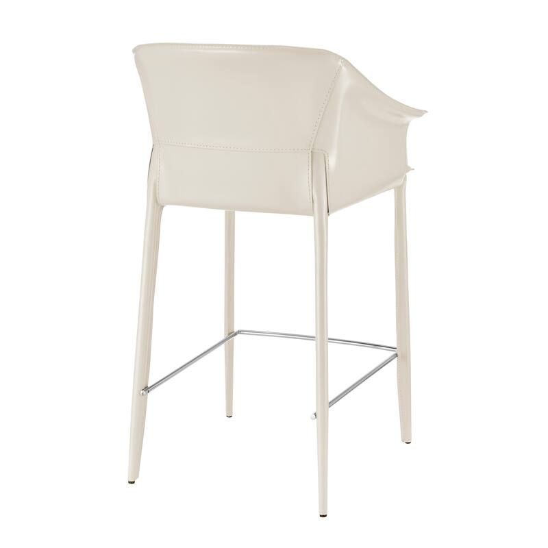 NPD Furniture Callie Recycled Leather Counter Stool