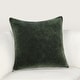 preview thumbnail 1 of 130, Villa by Classic Home Harriet Velvet Throw Pillow 22x22 - Forest Green
