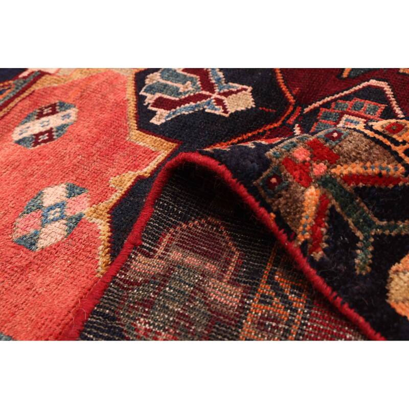 ECARPETGALLERY Hand-knotted Anatolian Vintage Red Wool Rug - 4'1 x 6'0