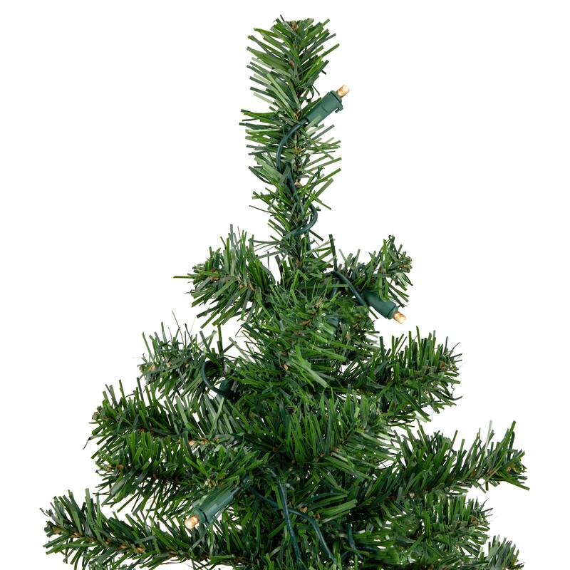 2' Medium Mixed Classic Pine Artificial Christmas Tree Warm White LED - 2 Foot