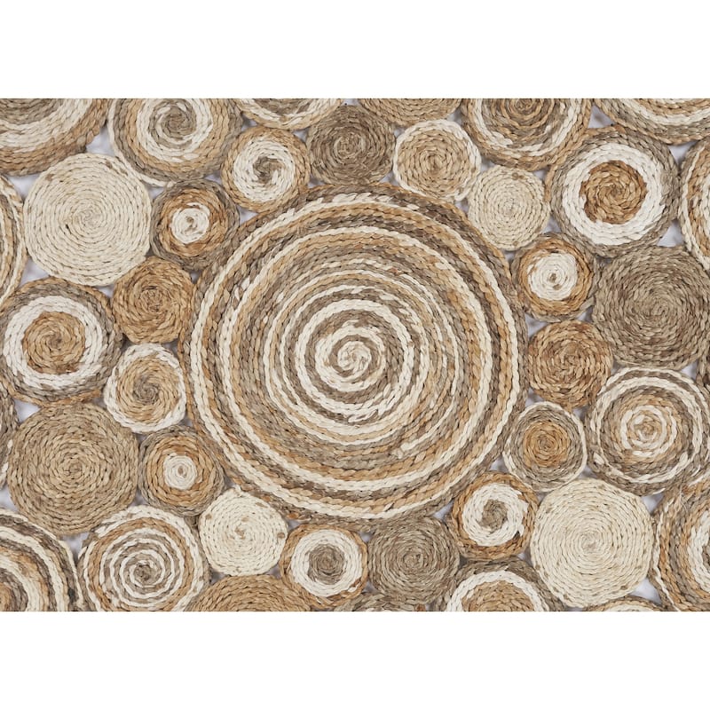 Sevita Braided Organic Jute Circle Area Rug